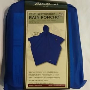 Nwot Eddie Bauer Youth Rain Poncho 